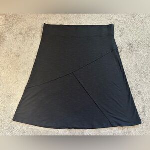 Toad&co Oblique Skirt Space Dye Black Size Medium Organic Cotton Tencel